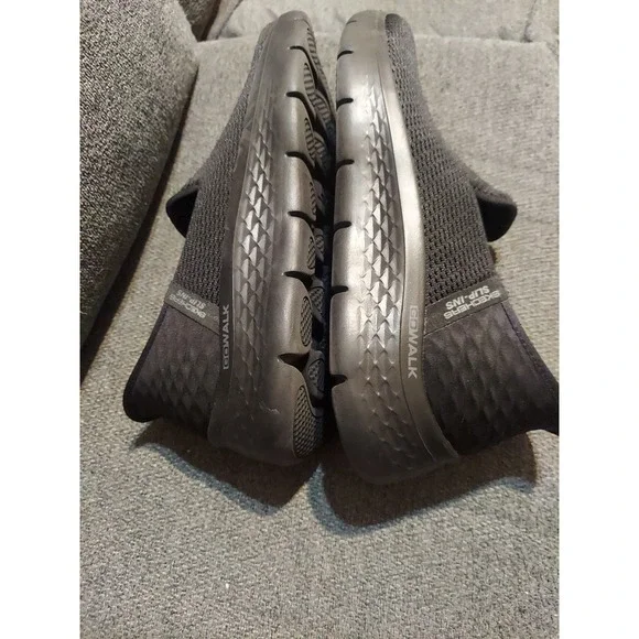 SKECHERS Slip-Ins GO WALK FLEX Relish Walking Sneakers Black 124963 Womens 10 - Picture 7 of 9